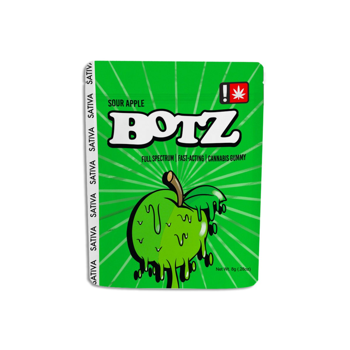 Botz - Sour Apple 100mg Full Spectrum Gummy