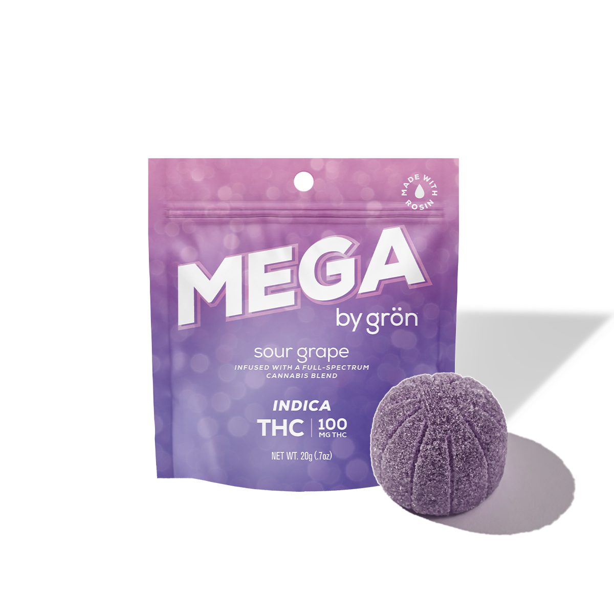 Gron Mega Pearl - Sour Grape THC Gummy