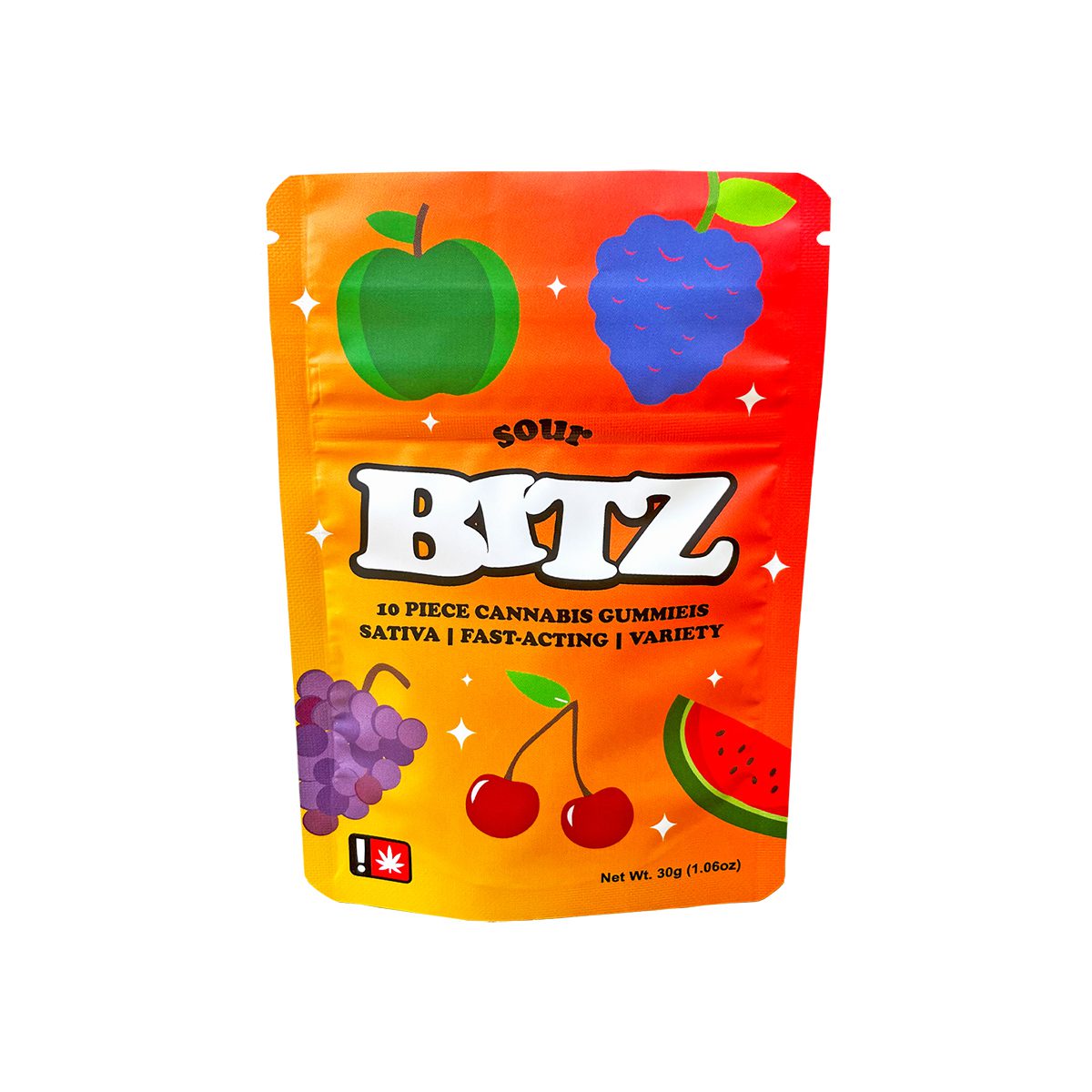Bitz - Sour 10 Piece Gummies