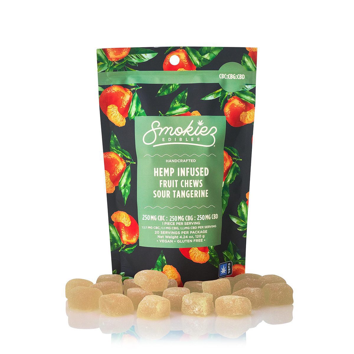 Smokiez Hemp - Sour Tangerine CBD/CBG/CBC 1:1:1 Gummies