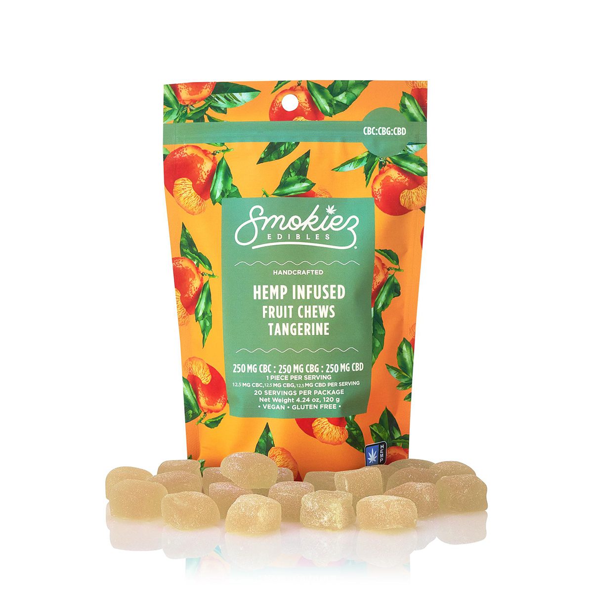 Smokiez Hemp - Sweet Tangerine CBD/CBG/CBC 1:1:1 Gummies
