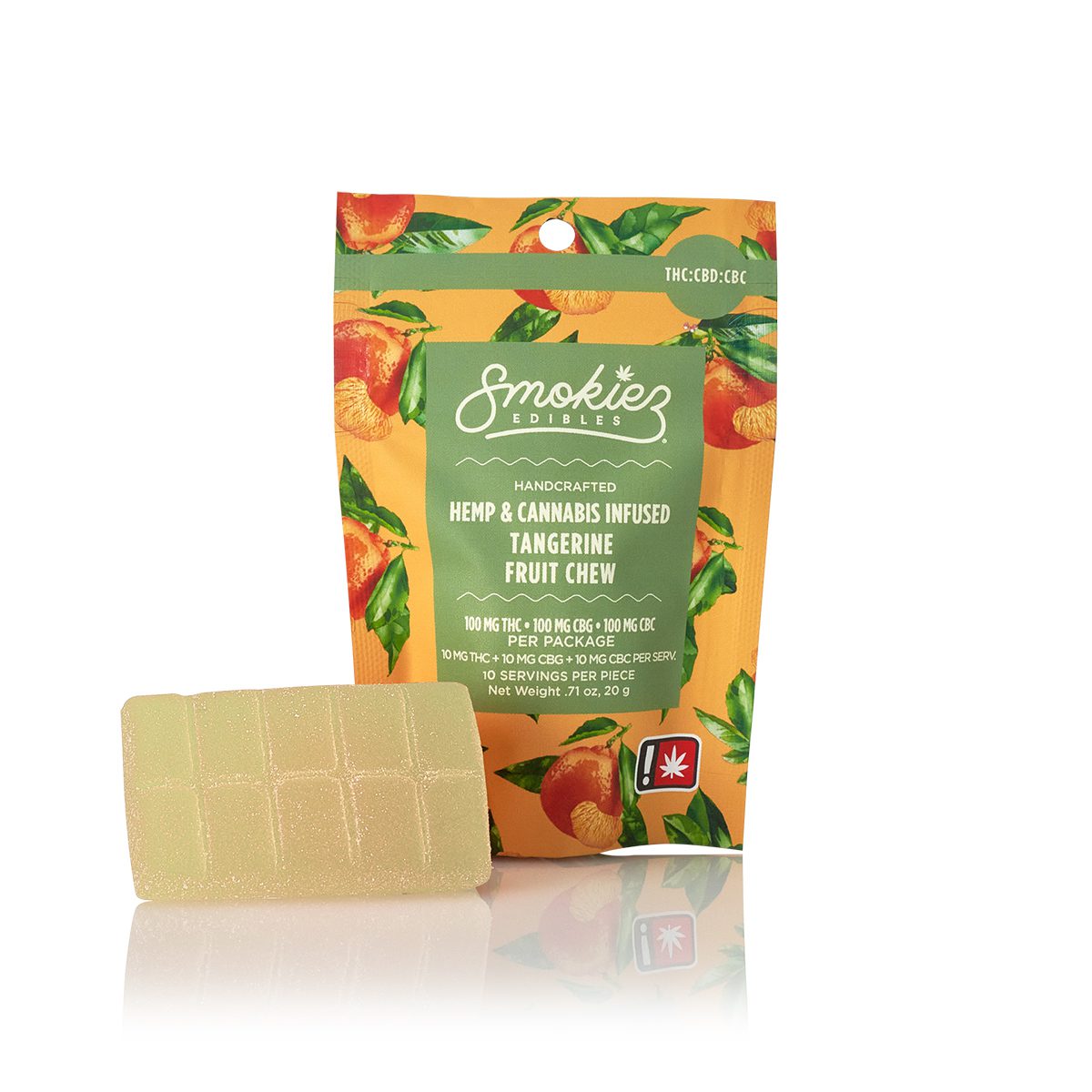 Smokiez Singles - Sweet Tangerine 100mg THC/CBG/CBC Gummy