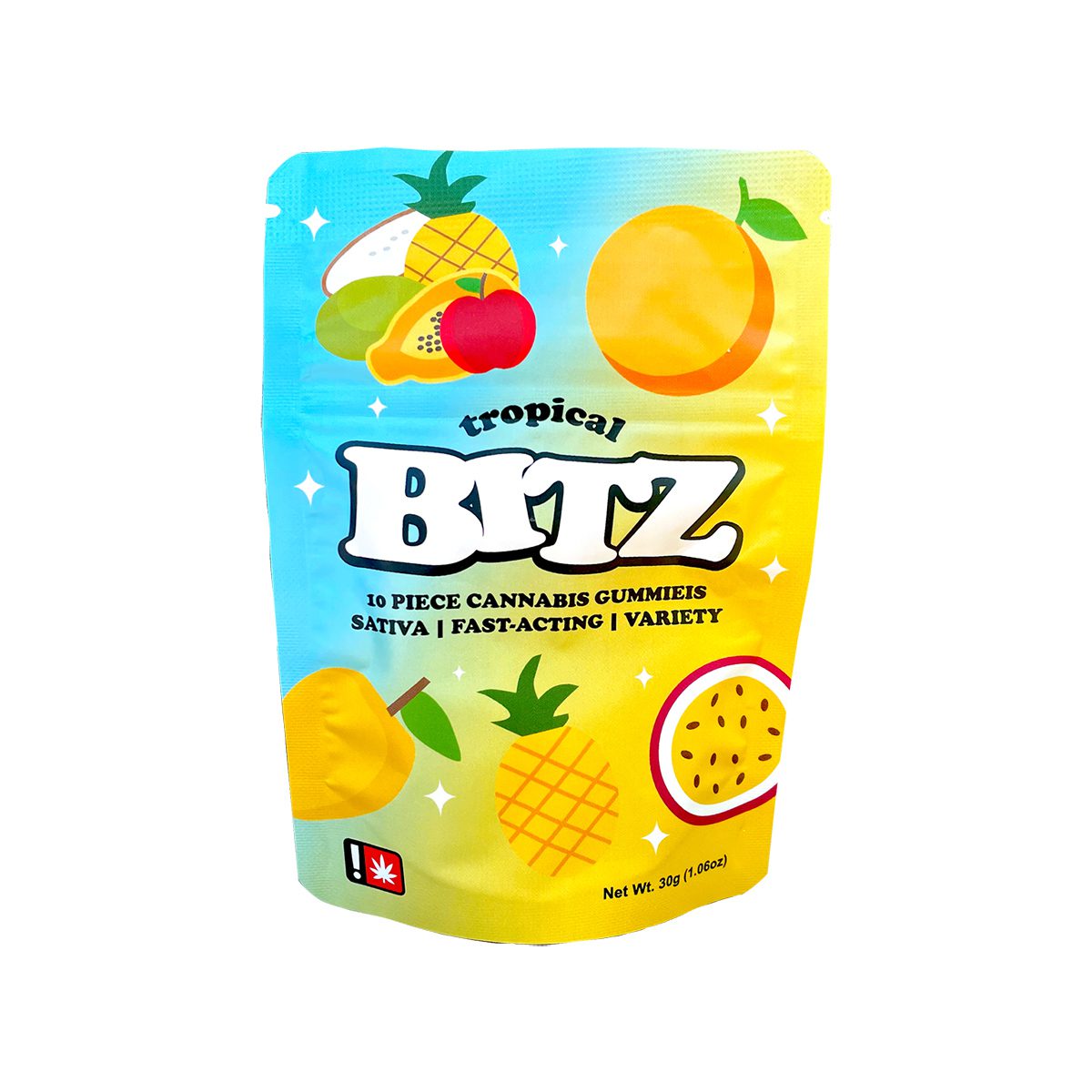 Bitz - Tropical 10 Piece Gummies