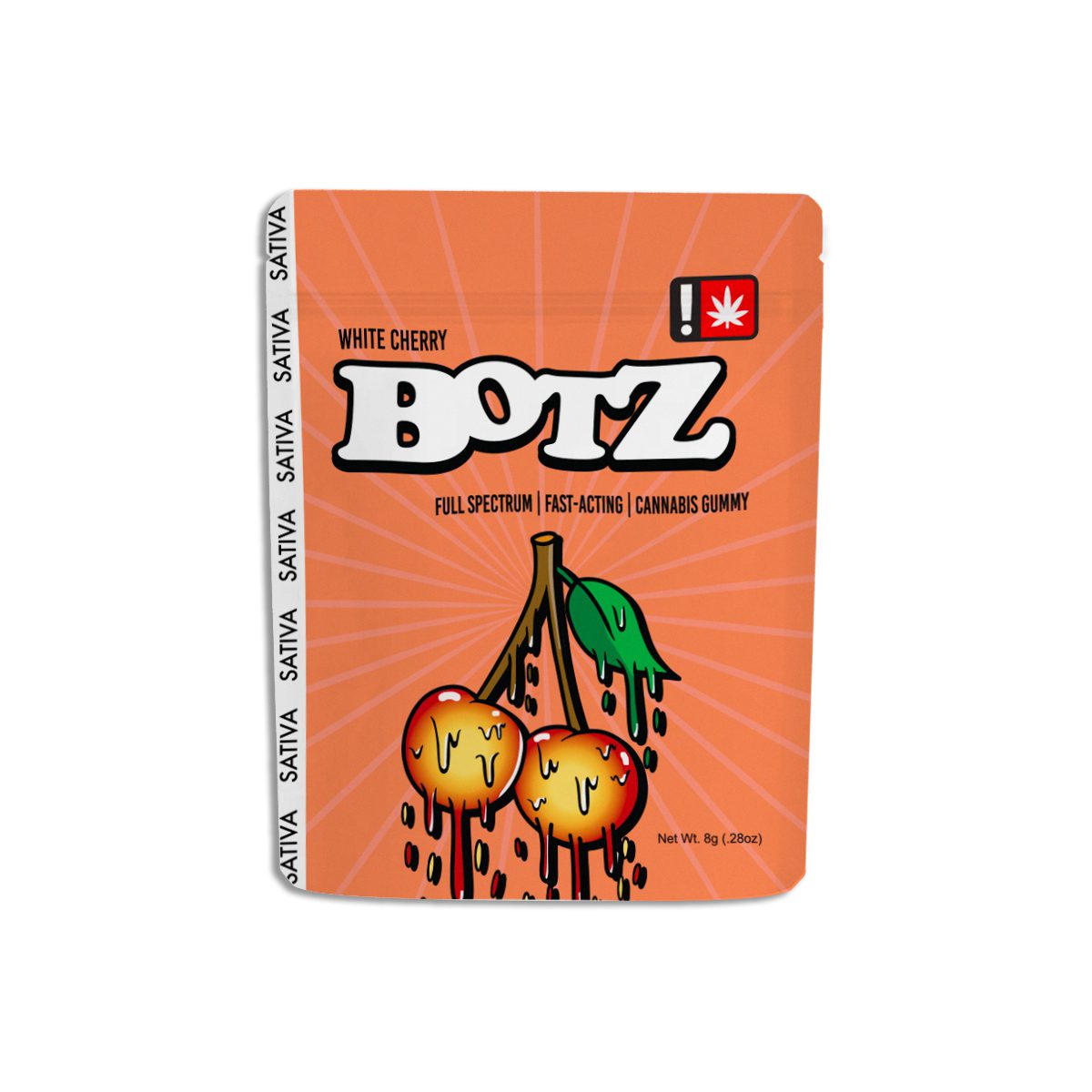 Botz - White Cherry 100mg Full Spectrum Gummy
