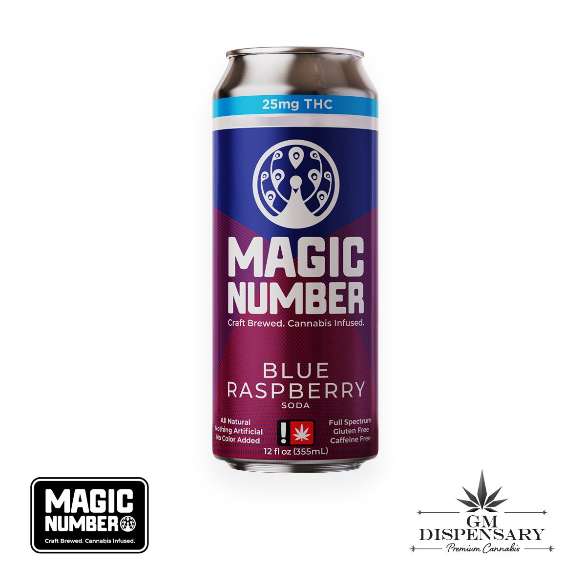 Magic Number - Blue Raspberry Soda Indica 25mg