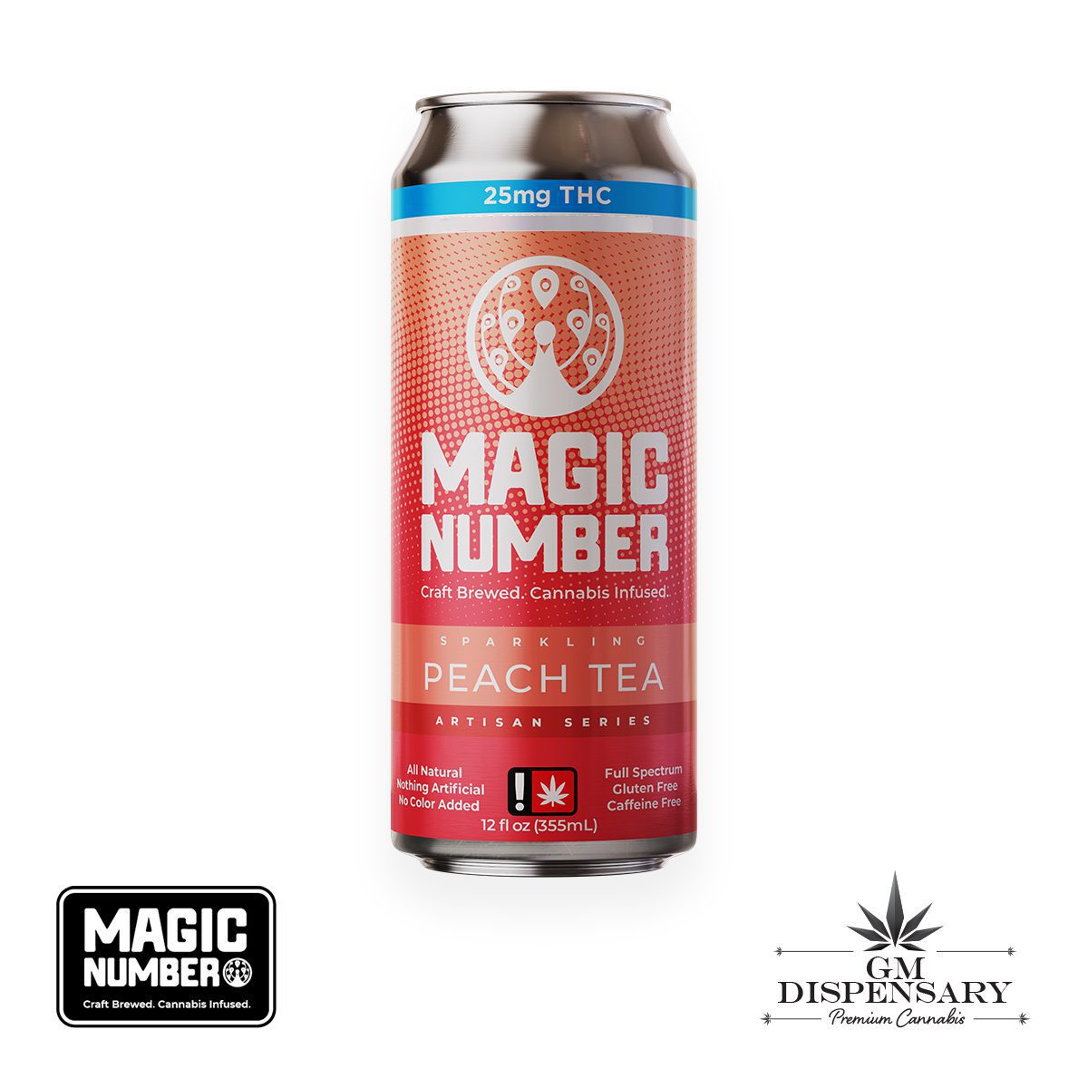 Magic Number - Sparkling Peach Tea Indica 25mg