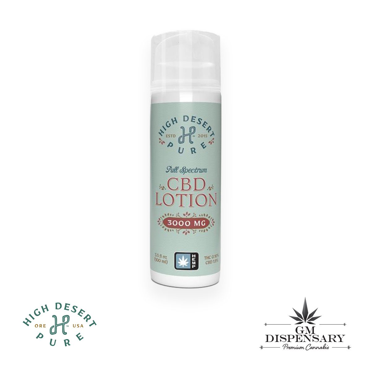 High Desert Pure - CBD Lotion 3000mg