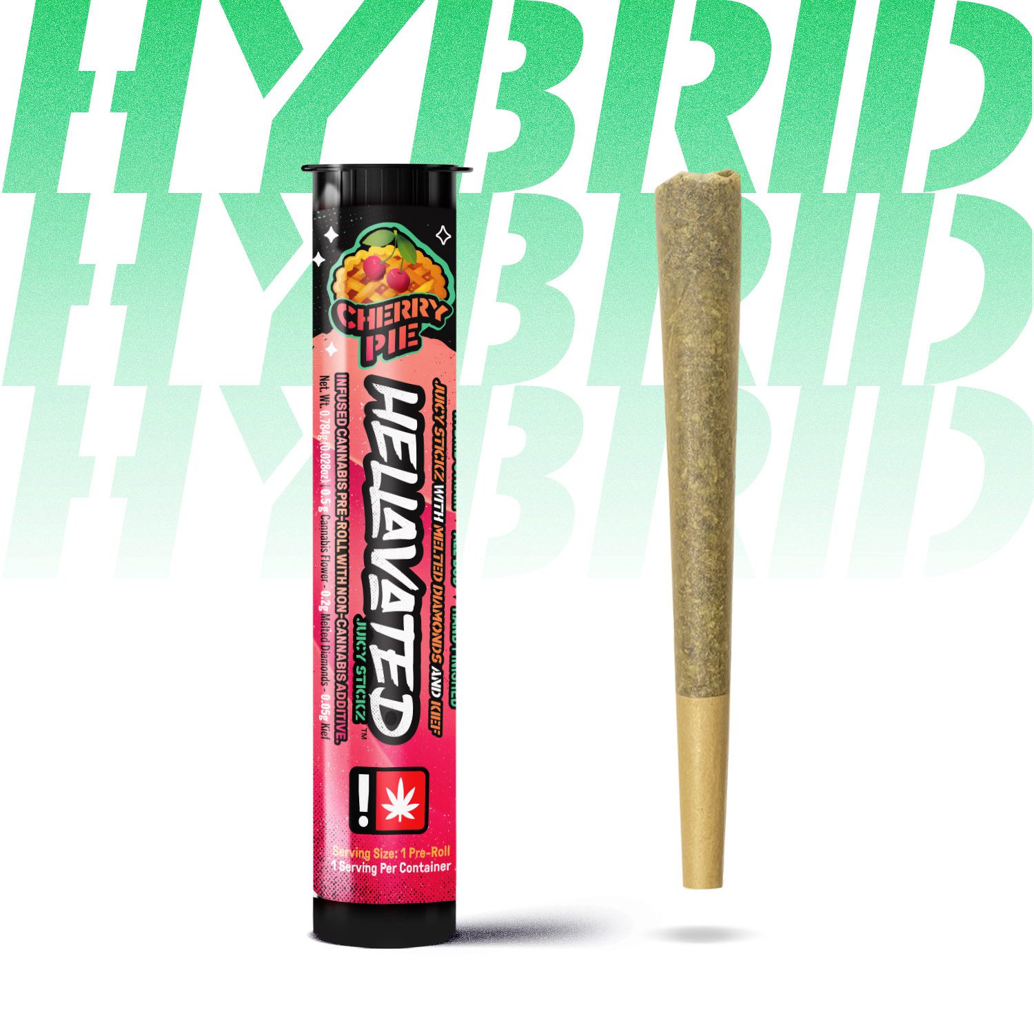 Hellavated 0.75g Infused Pre-Roll - Cherry Pie