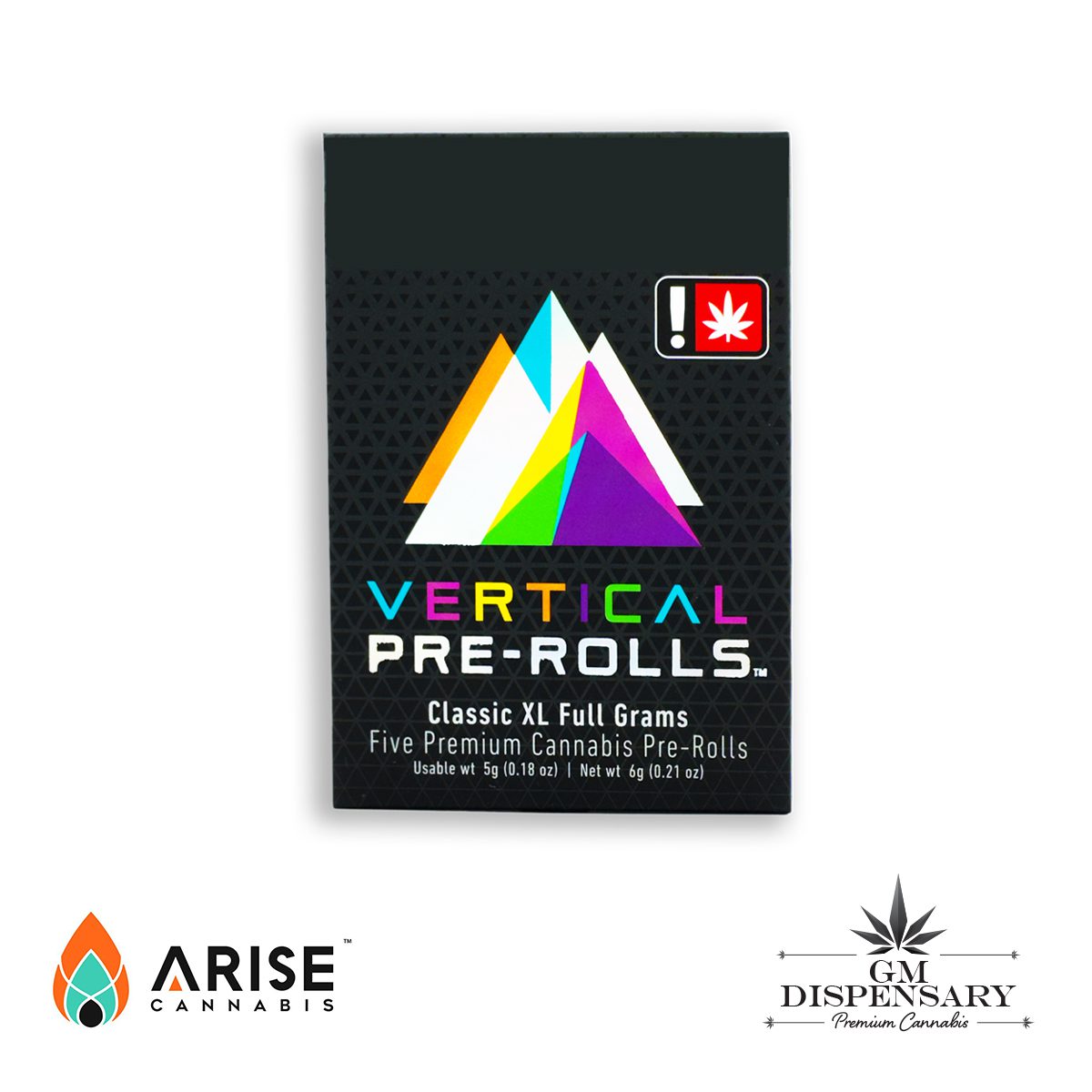 Vertical Pre-roll 5pk - Orange Bang