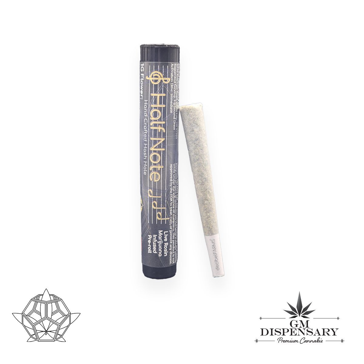 Decibel Farms Half Note - Grape Rntz Pie/Banana Rntz Punch Infused Preroll
