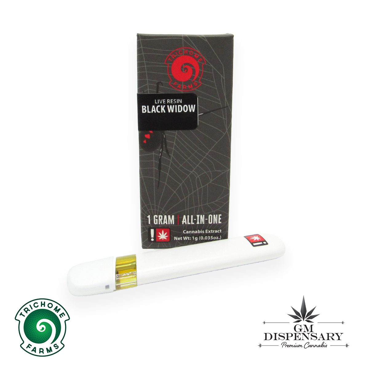 Trichome Farms LR AIO Vape - Black Widow