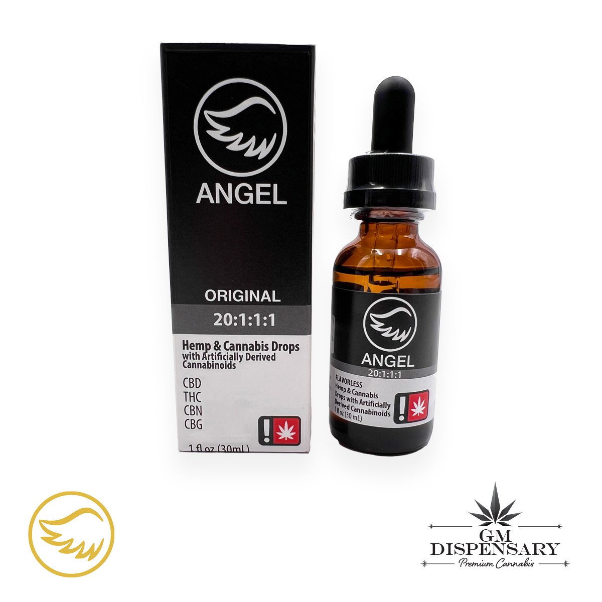 Angel Wings - 20:1:1:1 Tincture CBD:THC:CBN:CBG