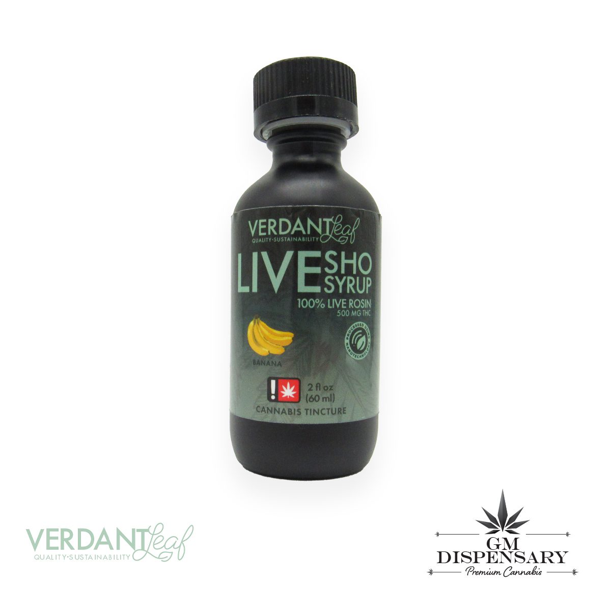 Verdant Leaf Rosin Nano Syrup 500mg - Banana