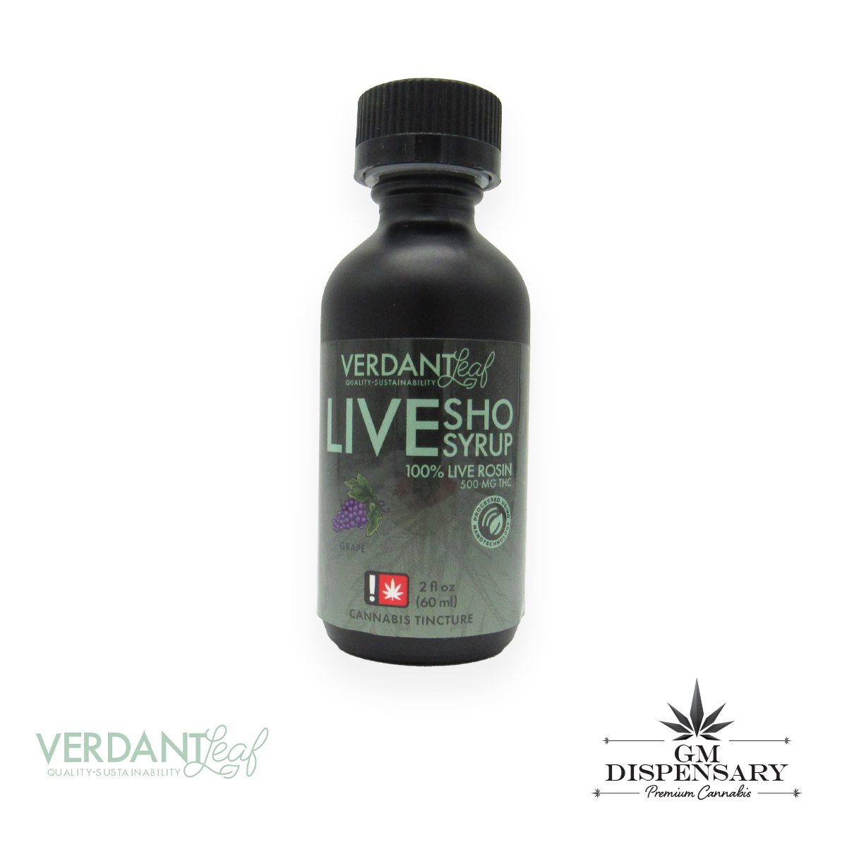 Verdant Leaf Rosin Nano Syrup 500mg - Grape