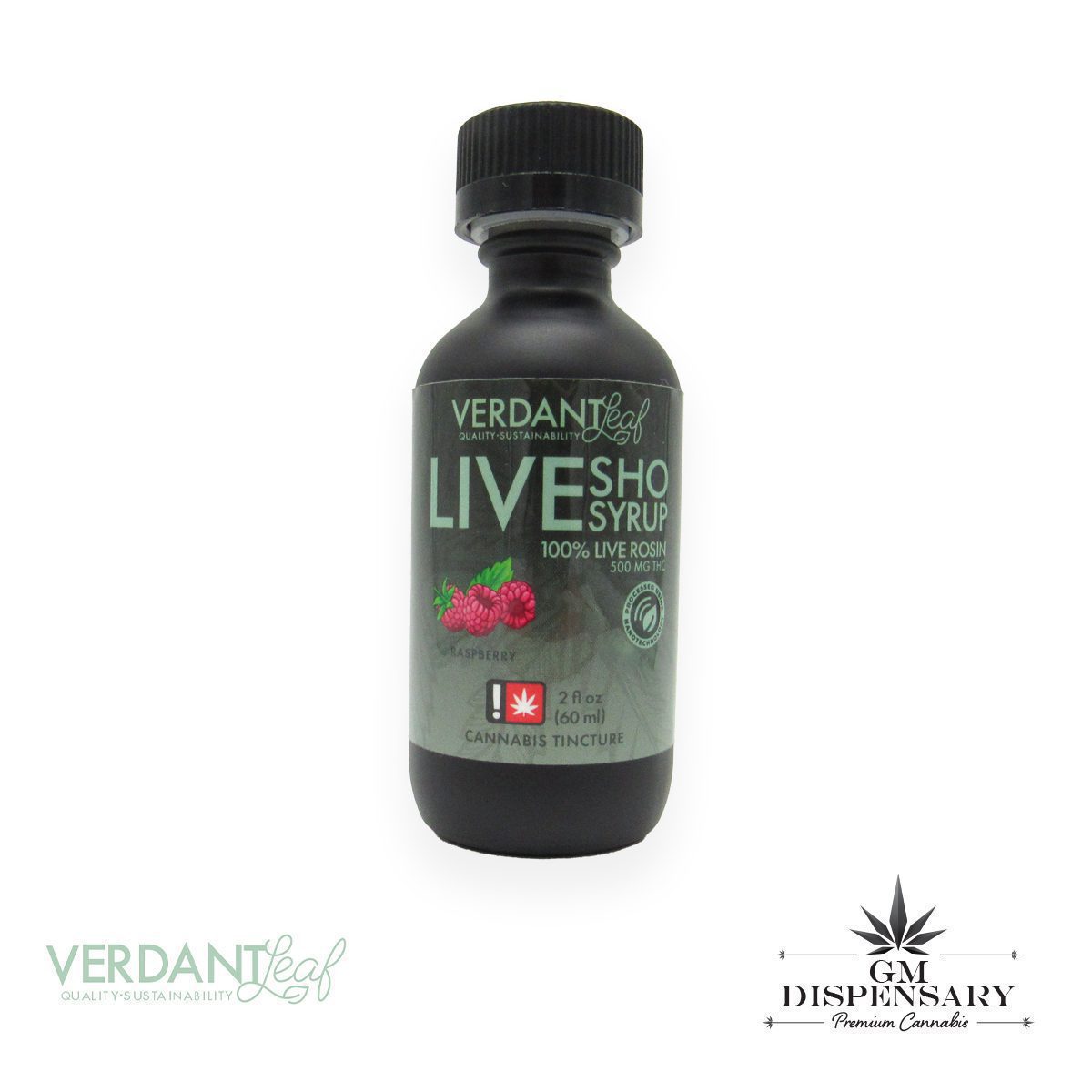 Verdant Leaf Rosin Nano Syrup 500mg - Raspberry