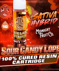 White Label Extracts 1g Cured Resin Cartridge - Lemon Sour candy Lope