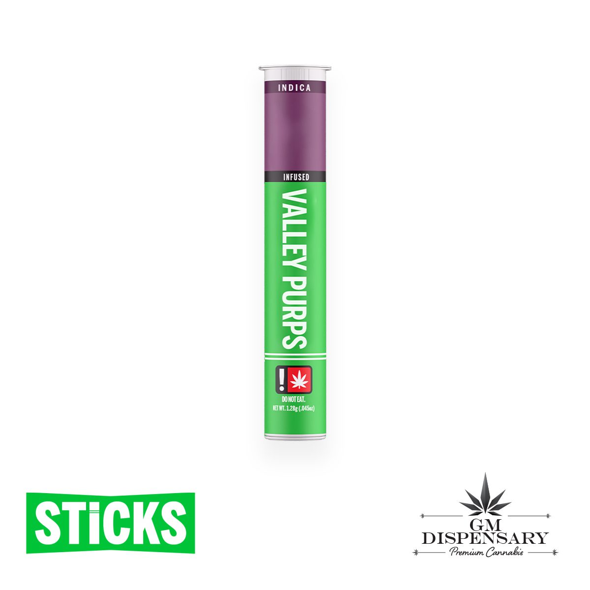Sticks 1g Infused Pre Roll - Valley Purps