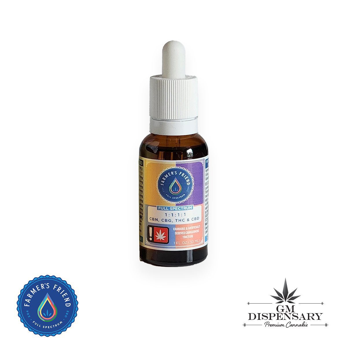 Farmers Friend Extracts Tincture - 1:1:1:1 THC/CBD/CBG/CBN