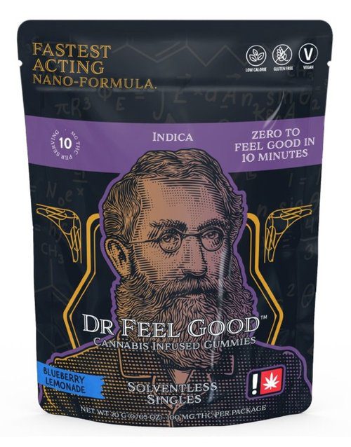 Dr. Feel Good - Blueberry Lemonade Indica Single Hash Rosin Gummy