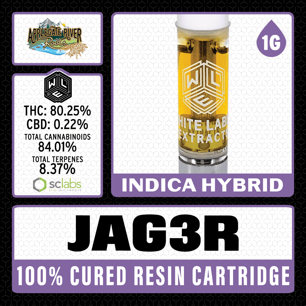 White Label Extracts 1g Cured Resin Cartridge - Jag3r