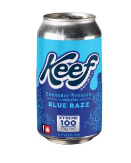 Keef Cannabis Infused Soda - Blue Razz