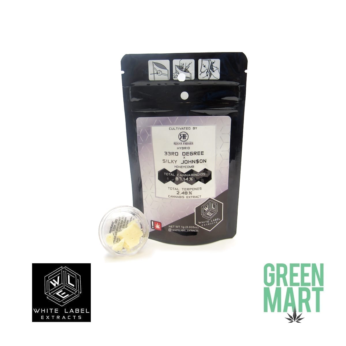 White Label Extracts - 33rd Degree X Silky Johnson Honeycomb