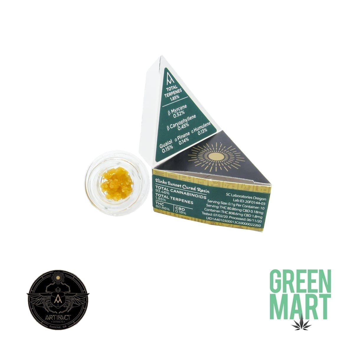 Artifact Extracts - Slinks Sunset Cured Resin