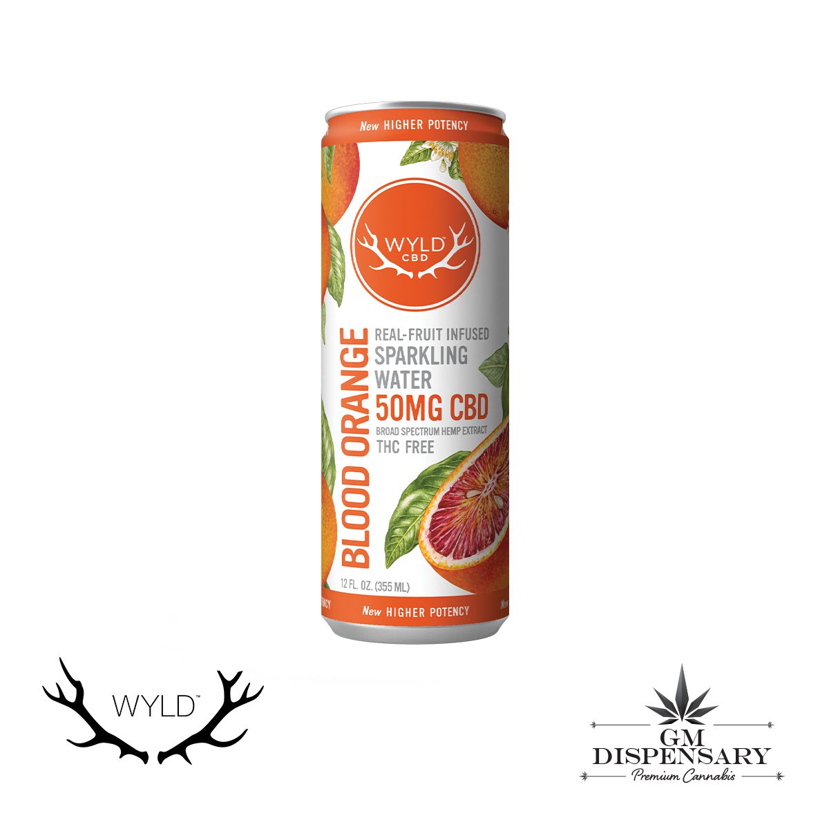 Wyld CBD Sparkling Water - Blood Orange
