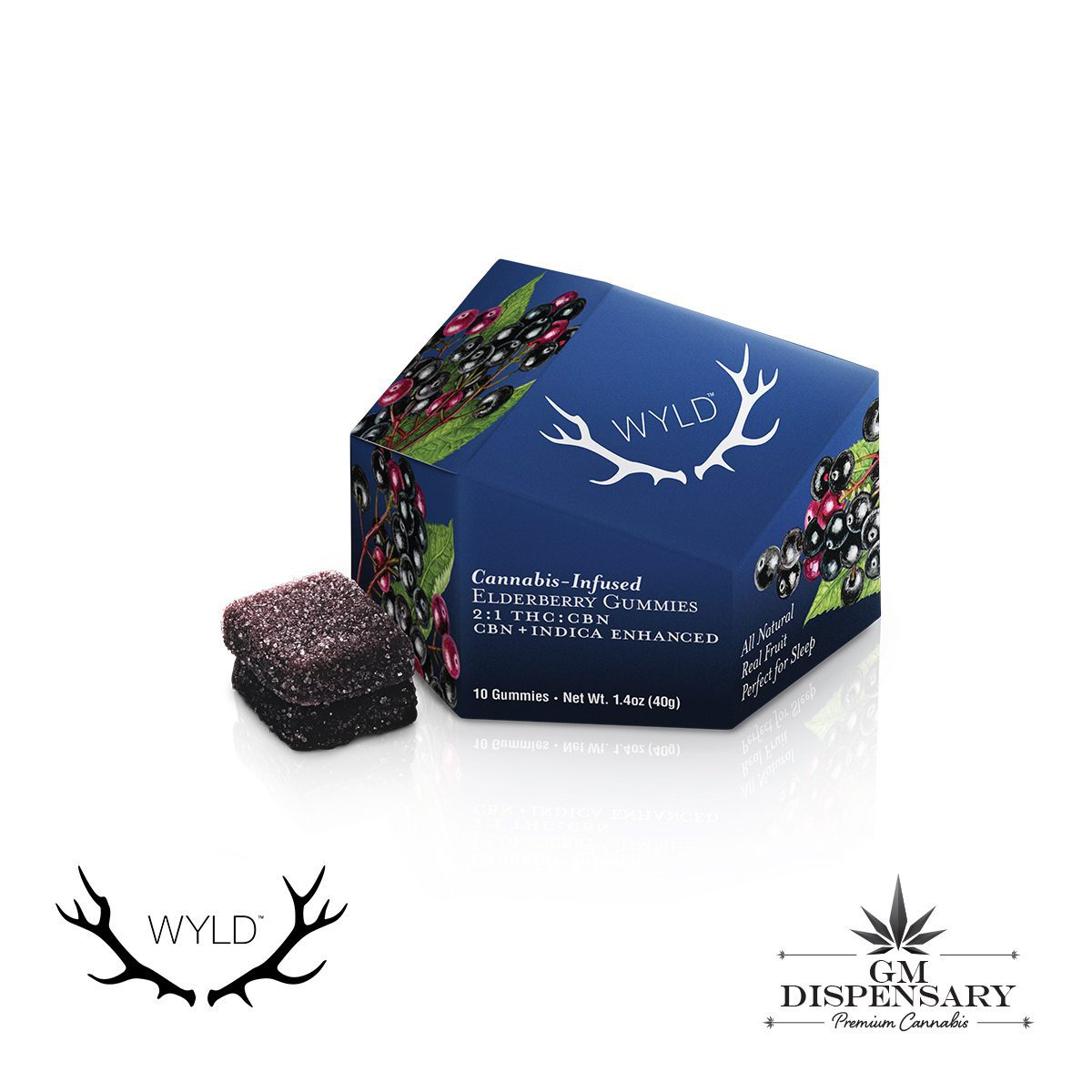 Wyld - Elderberry THC/CBN 2:1 Gummies