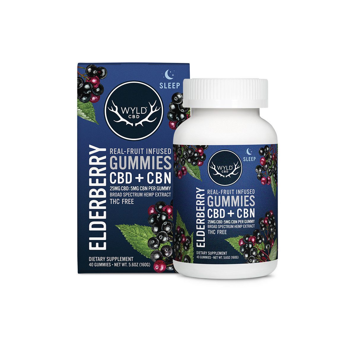 Wyld CBD - Elderberry Hemp CBD:CBN Gummies