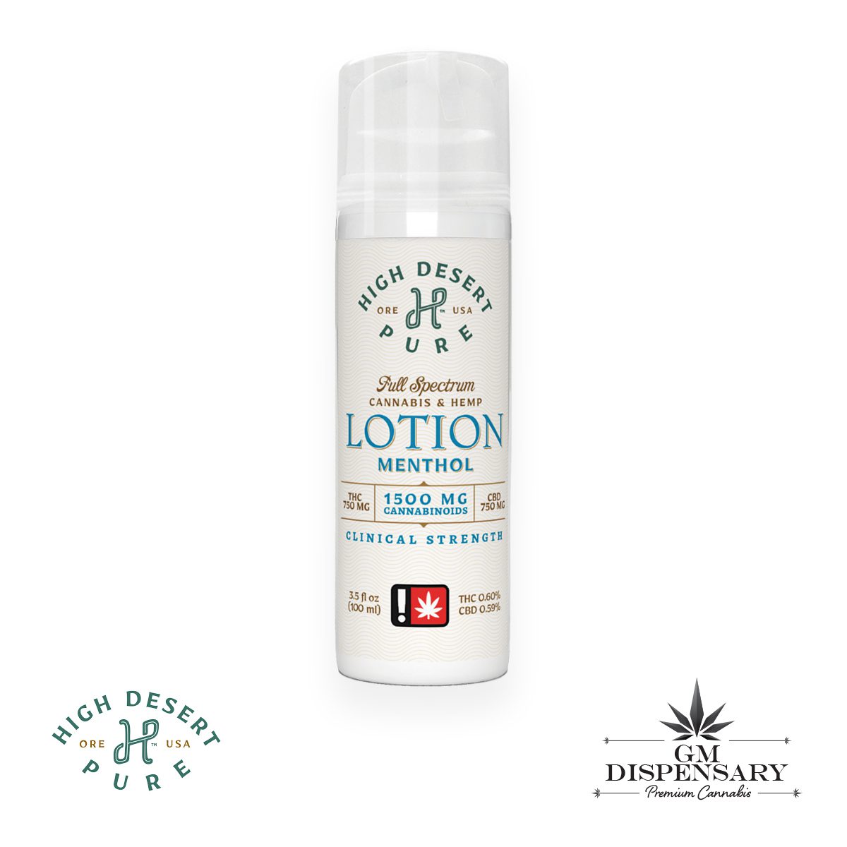High Desert Pure - Extra Strength Menthol Lotion