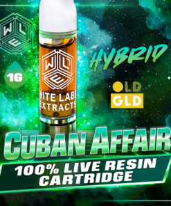 White Label Extracts 1g Live Resin Cartridge - Cuban Affair
