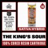 White Label Extracts 1g Cured Resin Cartridge - The King's Sour
