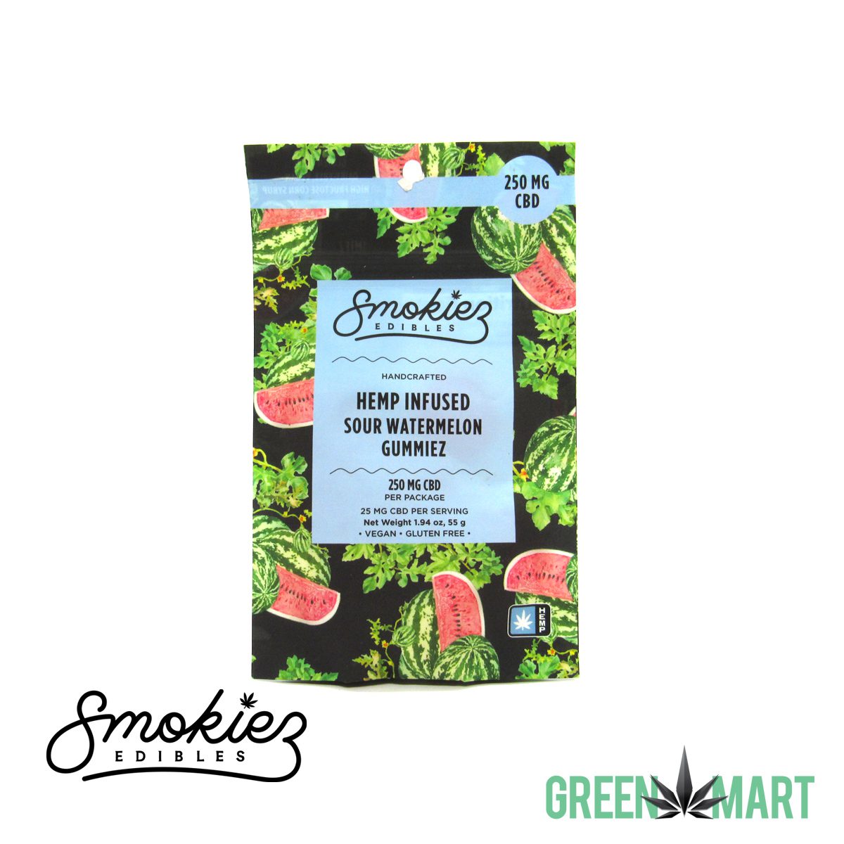 Smokiez Hemp - Sour Watermelon CBD Gummies
