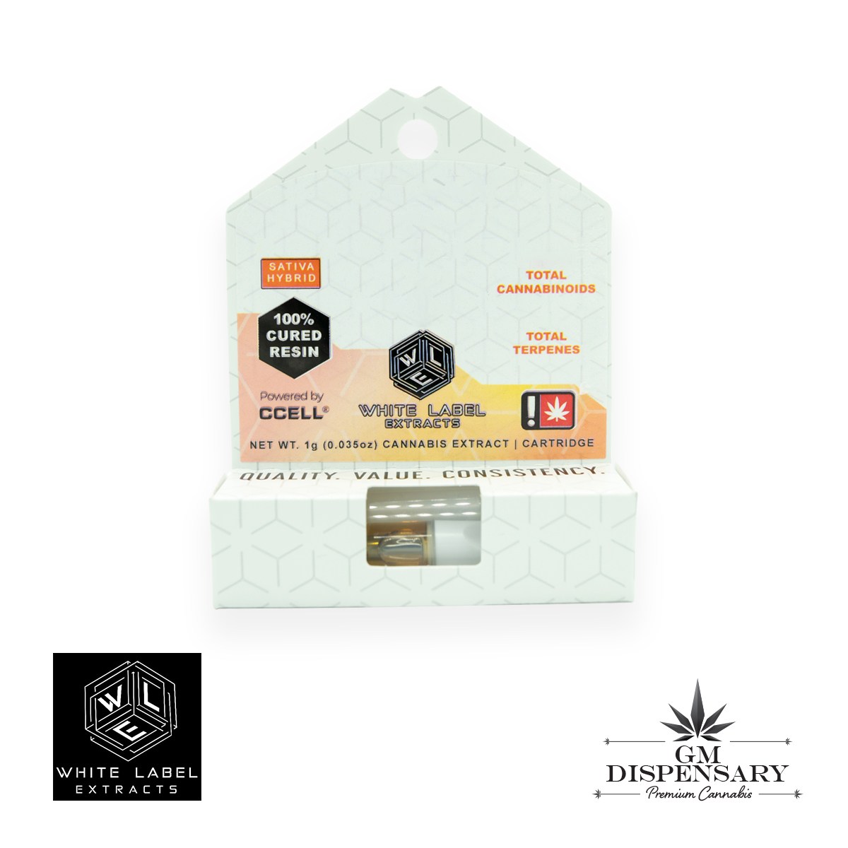 White Label Extracts 1g Cured Resin Cartridge - Hella Jelly NR