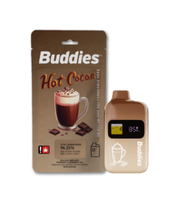 Buddies Brand 1G Flavored AIO Vape - Hot Cocoa