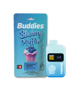 Buddies Brand 2G Flavored AIO Vape - Blueberry Muffin