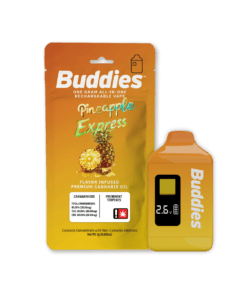 Buddies Brand 2G Flavored AIO Vape - Pineapple Express