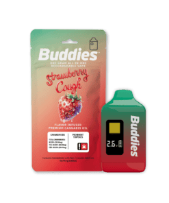 Buddies Brand 2G Flavored AIO Vape - Strawberry Cough