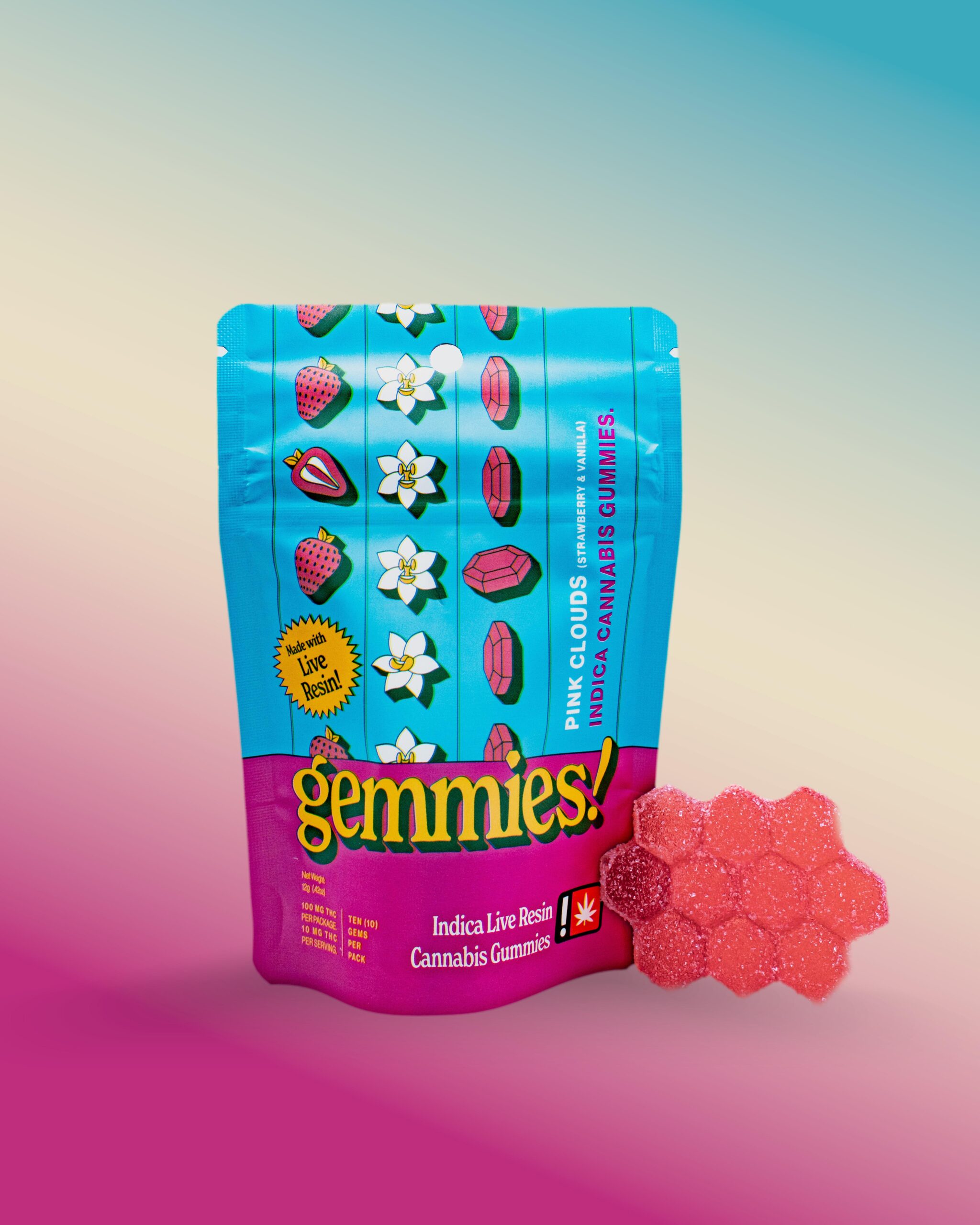 Higher Cultures Gemmies! Single Pink Clouds