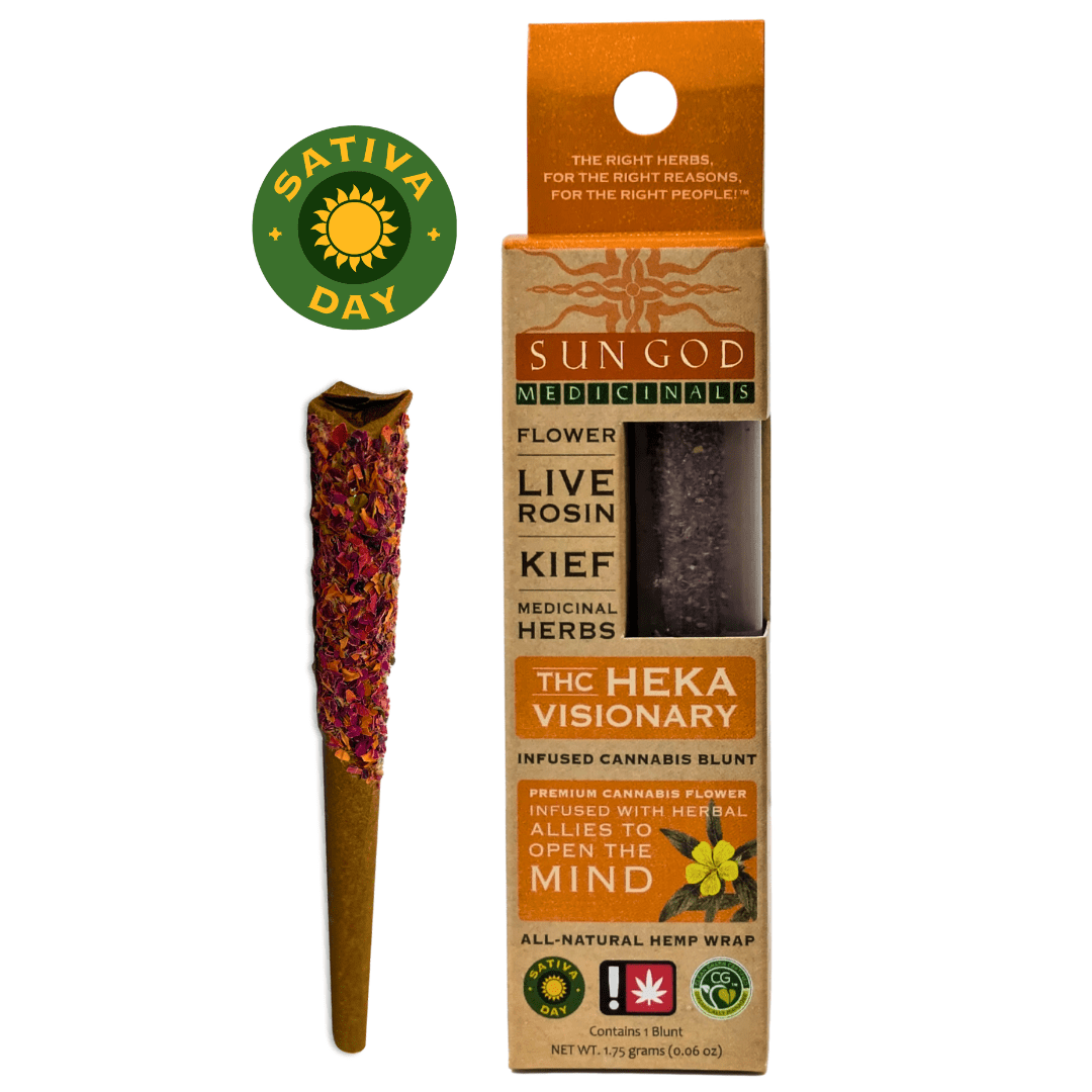 Sun God 1.75g Live Rosin Herbal Blunt - Heka Visionary