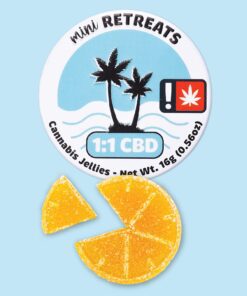 Mini Retreats Cannabis Jellies - 1:1 Island Punch