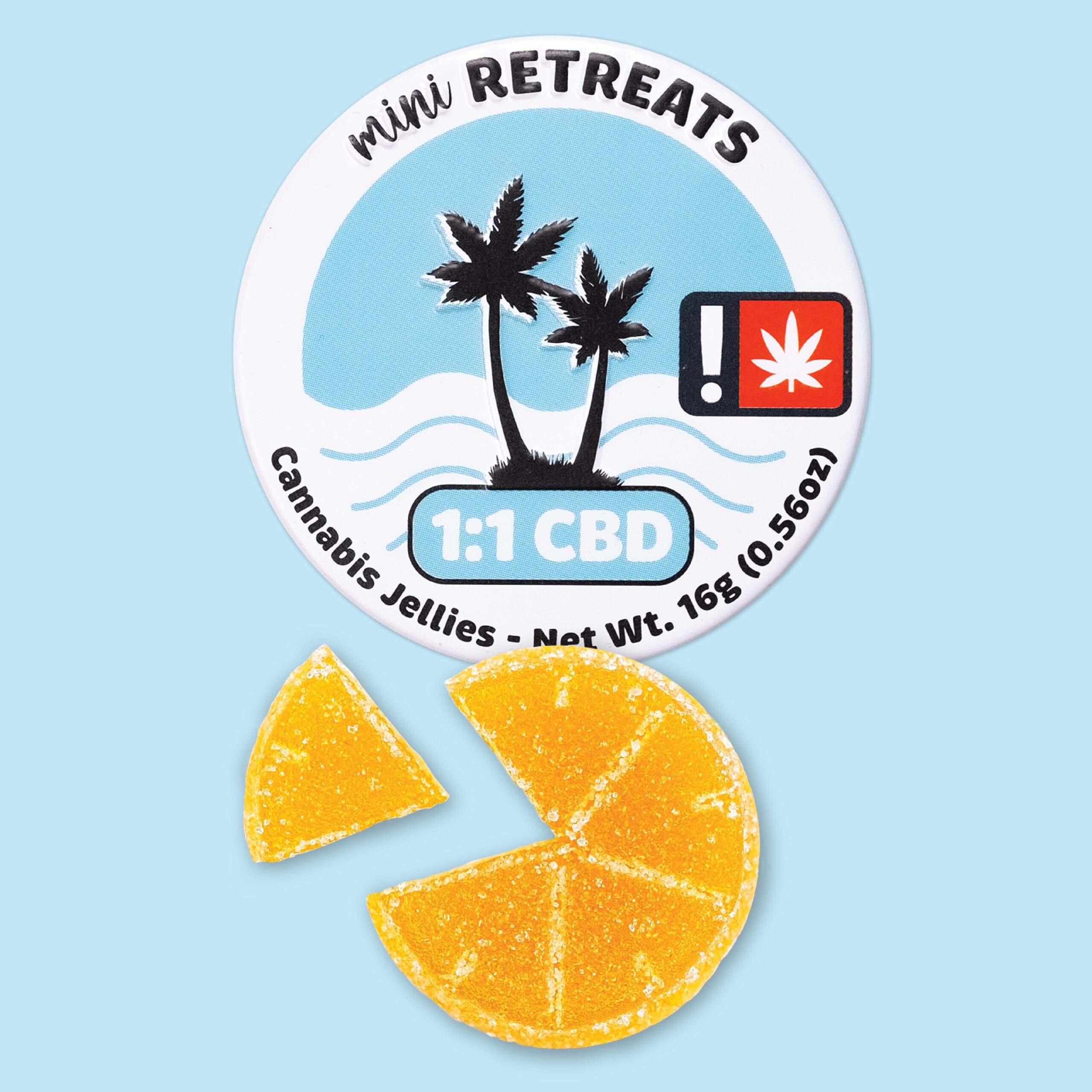 Mini Retreats Cannabis Jellies - 1:1 Island Punch