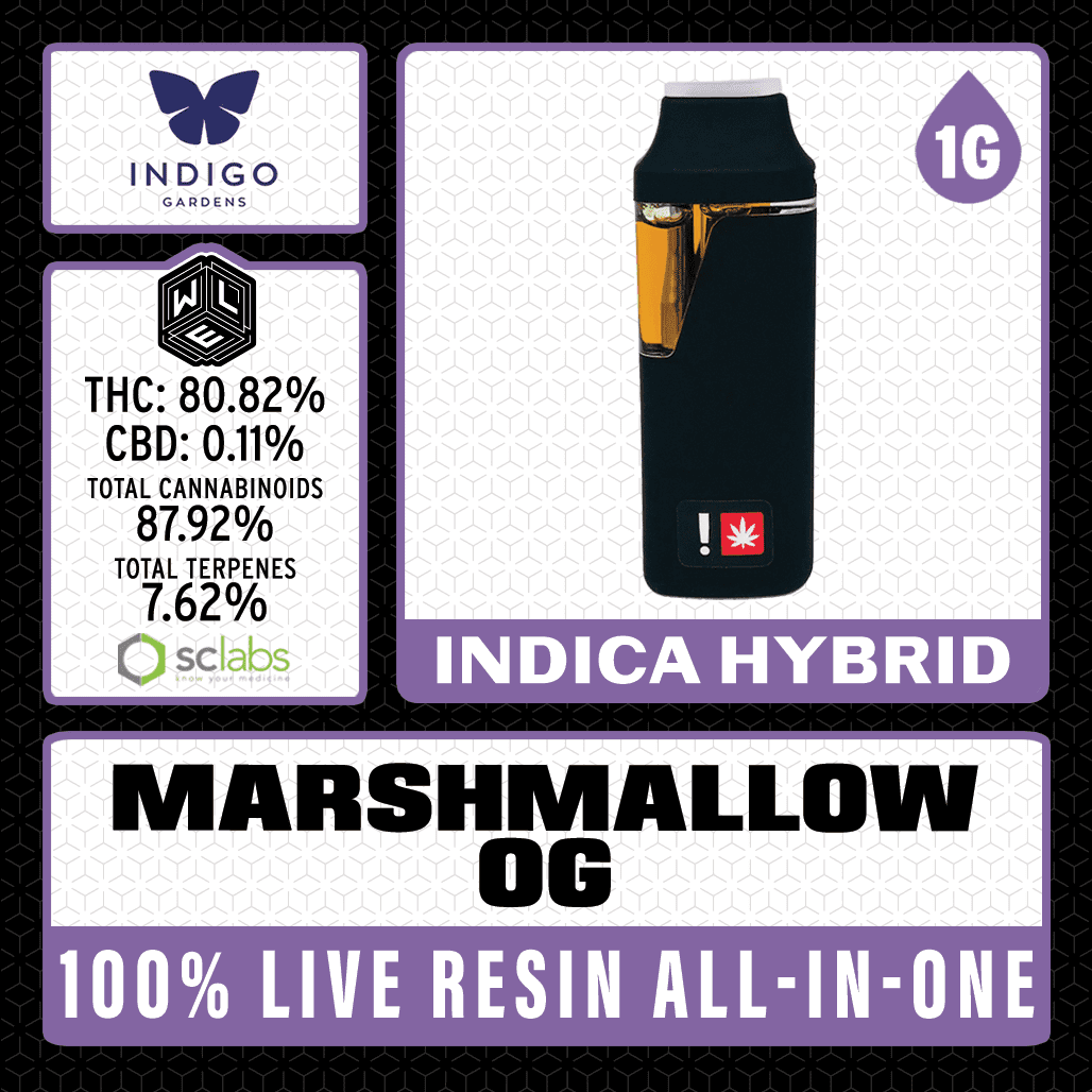 White Label Extracts 1g AIO - Marshmallow OG Live Resin