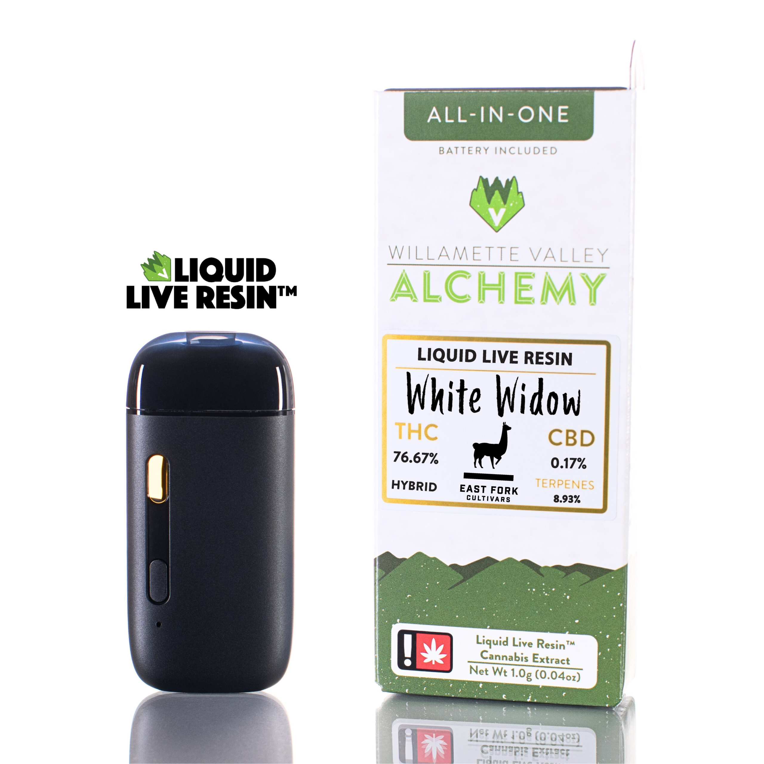 WVA - Liquid Live Resin 1g AIO - White Widow