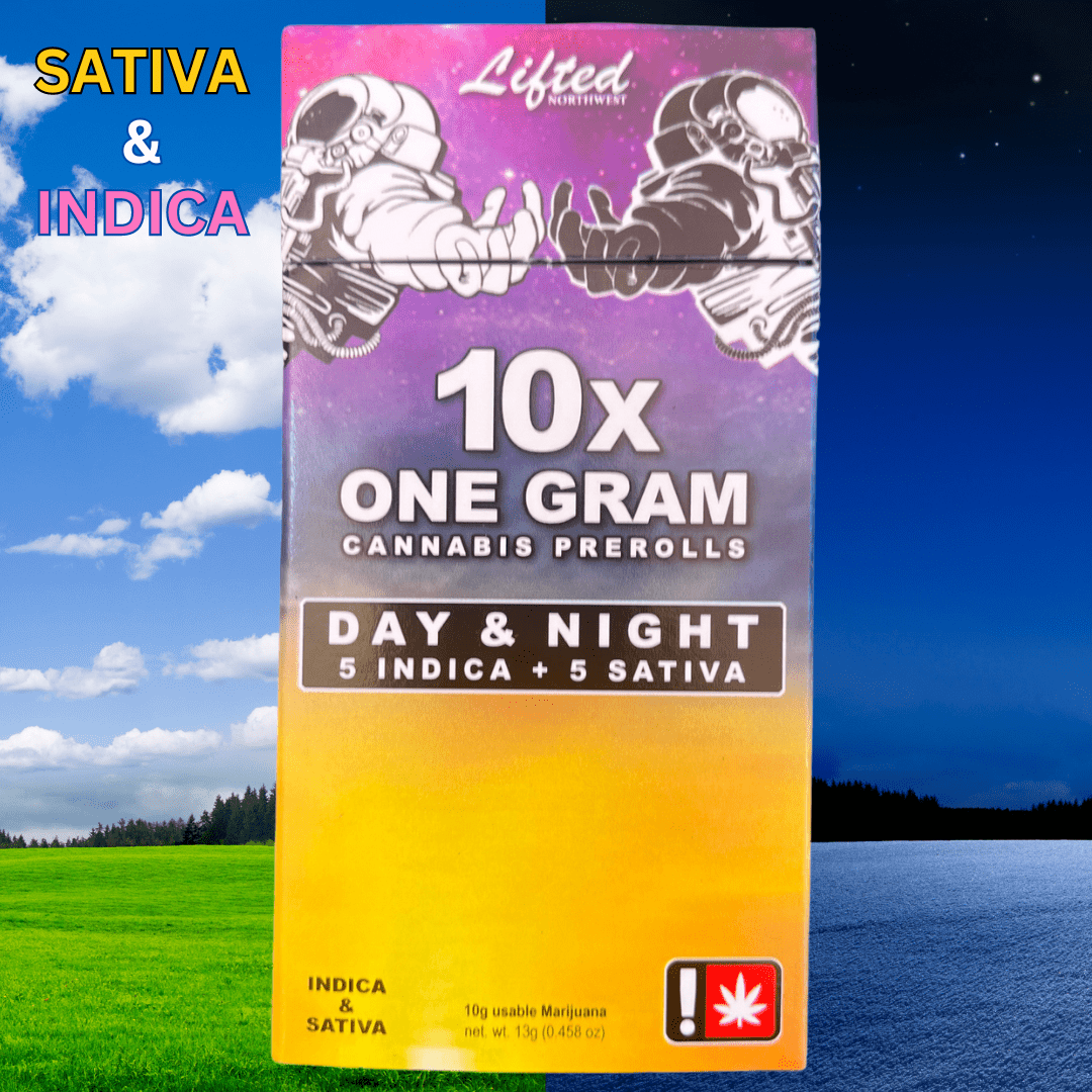 Lifted NW Pre-Roll 10 Pack - Day and Night - Momo Milk/31 Flavors
