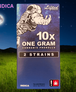 Lifted NW Pre-Roll 10 Pack - Indica - Black Marker/Buckin Runtz