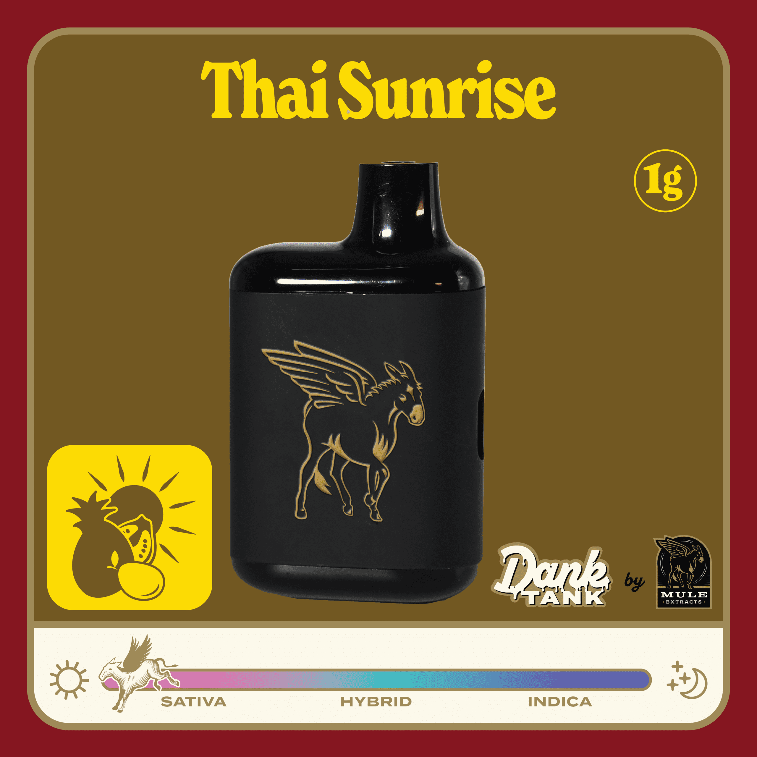 Mule Extracts 1g LR AIO Vape - Thai Sunrise