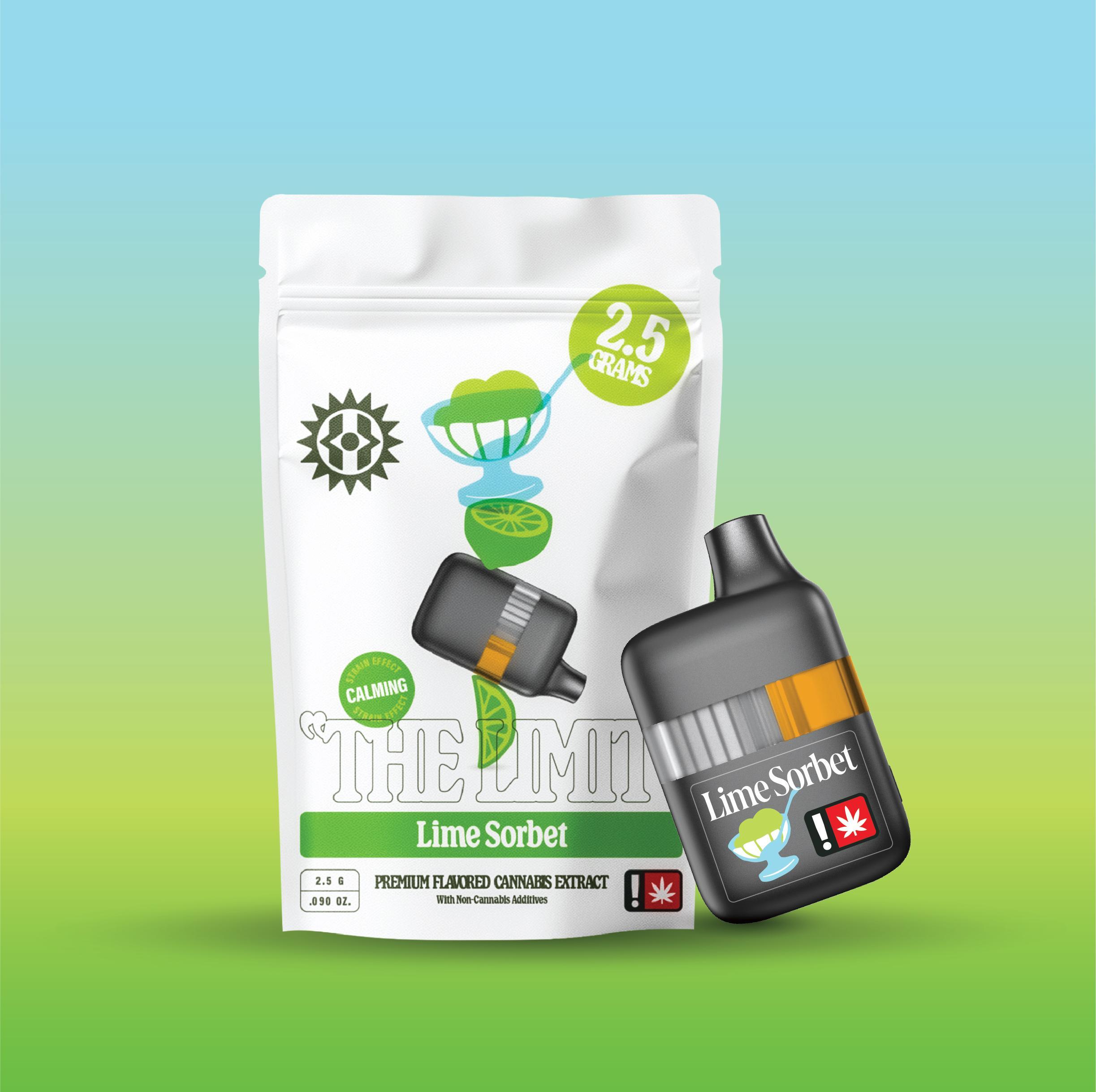 Higher Cultures - "The Limit" Flavored 2.5g AIO - Lime Sorbet