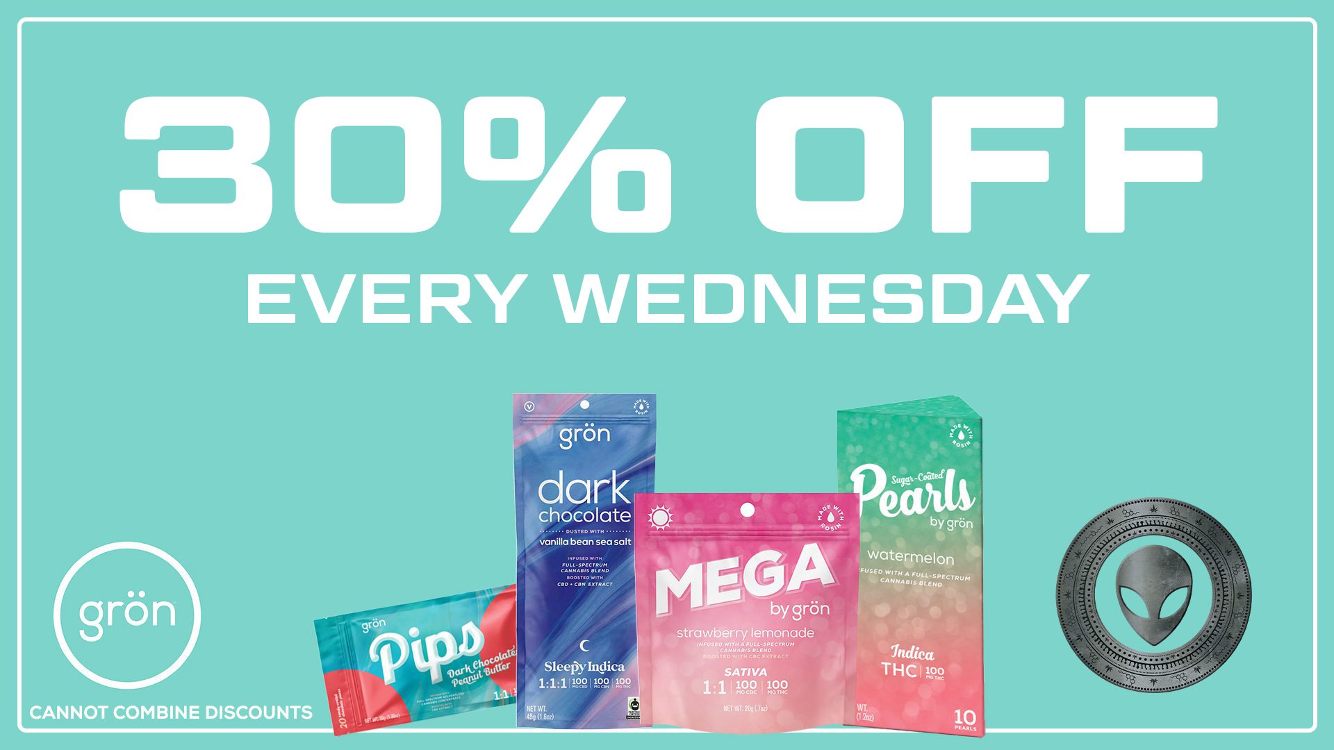 30% OFF Gron Wednesdays